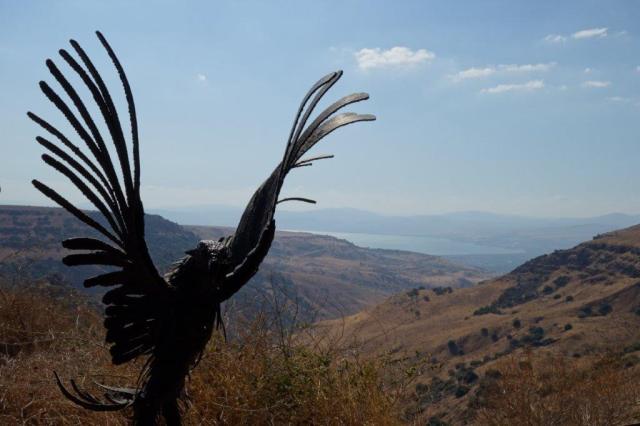 bei Gamla, dahinter der Kinneret